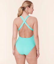 The Tulum One Piece - Wide Rib - Opal - Long Torso