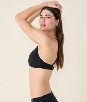 The Valencia Bikini Top - Flat - Black