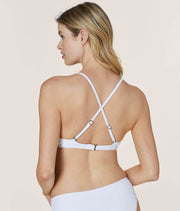 The Valencia Bikini Top - Ribbed - White
